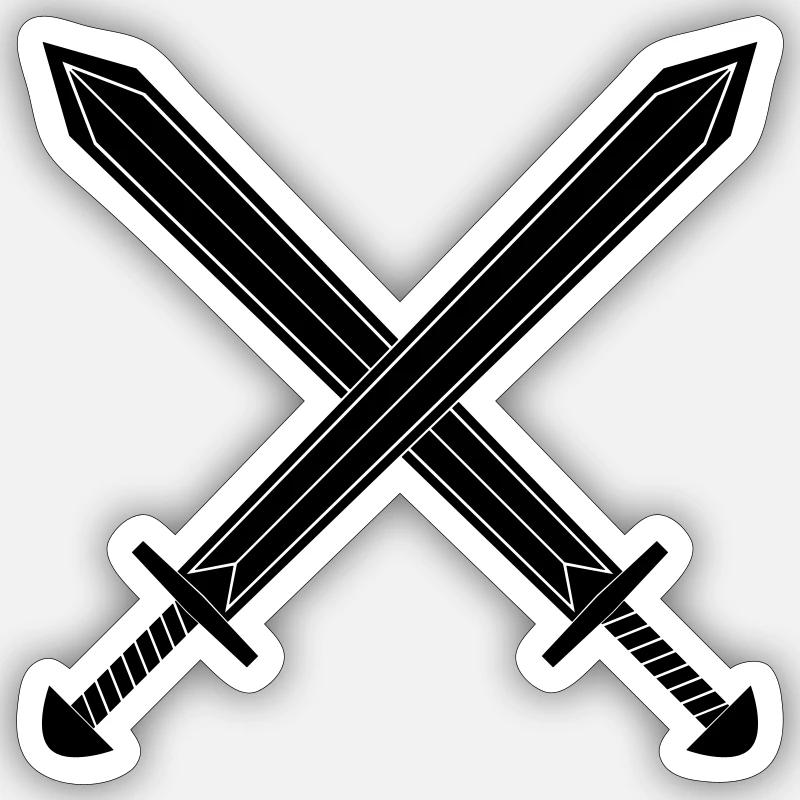 Épée Sticker taille S (10 x 10 cm)