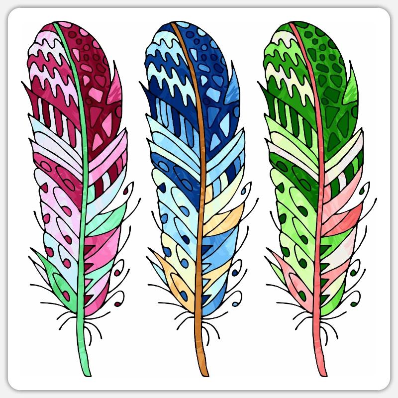 Stylo - Sticker taille S (10 x 10 cm) - blanc mat