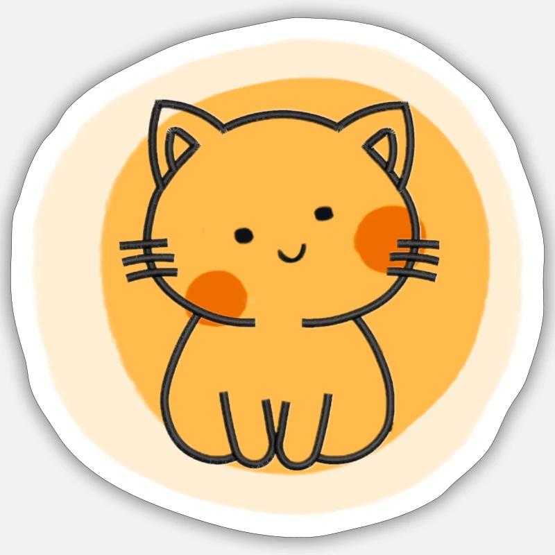 Kidi Cat Sticker taille S (10 x 10 cm)