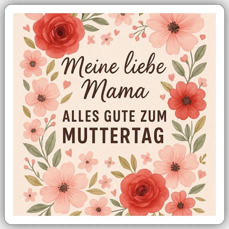 Mutter tag Sticker Größe S (10 x 10 cm)