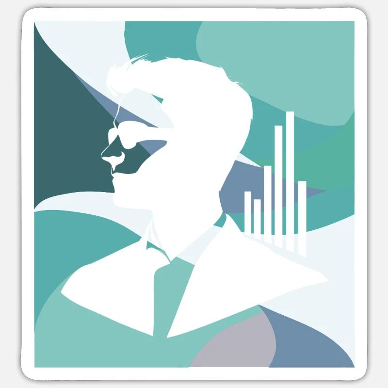 Data Analysis Statistics Survey - Sticker size S (10 x 10 cm) - white matte