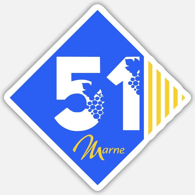 51 - Sticker size S (10 x 10 cm) - white matte