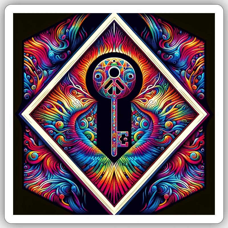 Key, master key Sticker size S (10 x 10 cm)