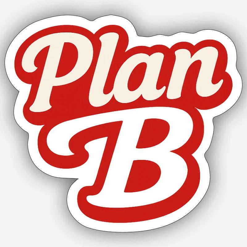 PLAN - Sticker Größe S (10 x 10 cm) - Mattweiß
