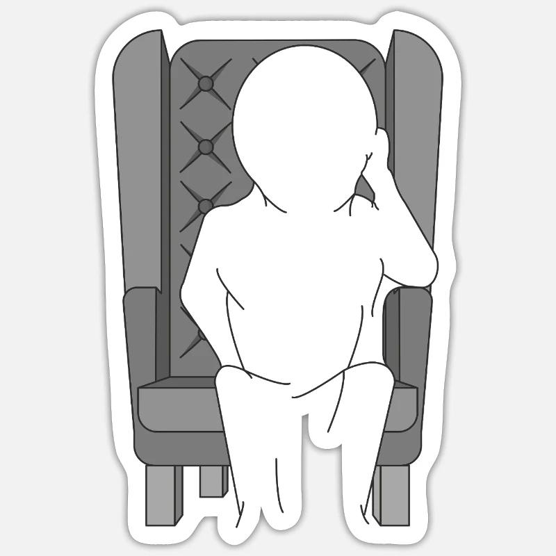 WE SAT - Sticker size S (10 x 10 cm) - white matte