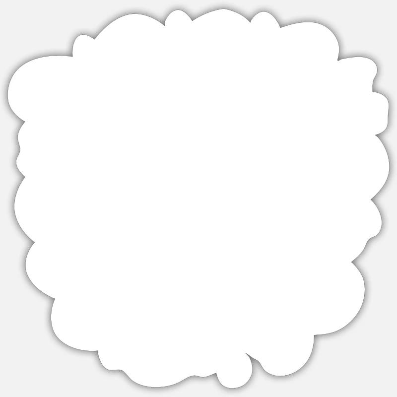 Équipe de volley-ball - Sticker taille S (10 x 10 cm) - blanc mat