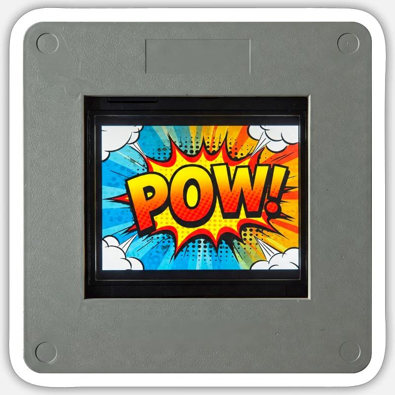 POW Dia - Sticker Größe S (10 x 10 cm) - Mattweiß