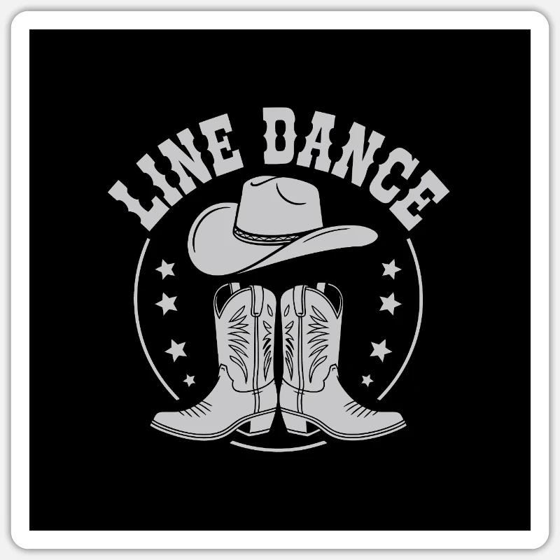 Line Dance Button Magnet Line Dance Dance Hobby Sticker size S (10 x 10 cm)