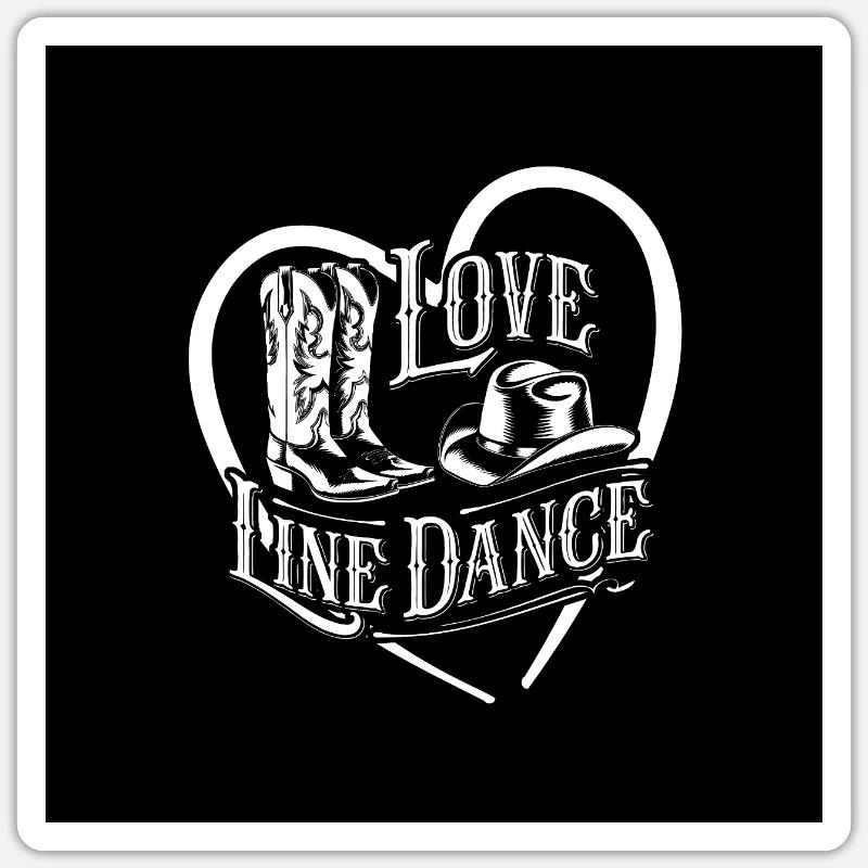 Line Dance Button Magnet Line Dance Dance Hobby Sticker size S (10 x 10 cm)