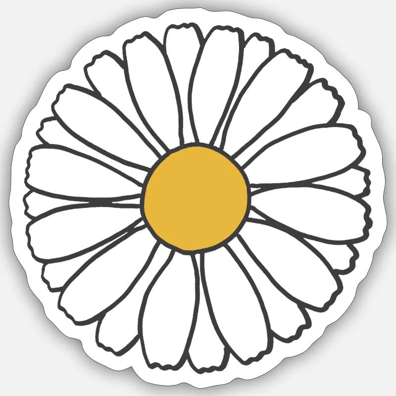 Daisy Sticker Größe S (10 x 10 cm)