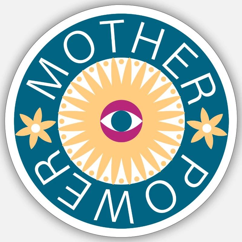 Mutter PP - Sticker Größe S (10 x 10 cm) - Mattweiß
