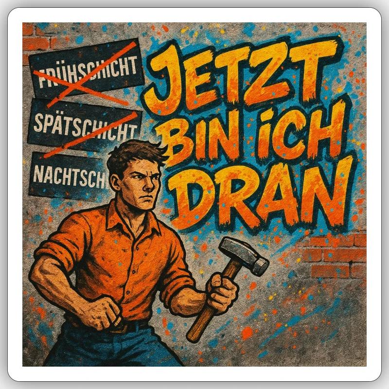 Jetzt oder Nie Sticker Größe S (10 x 10 cm)