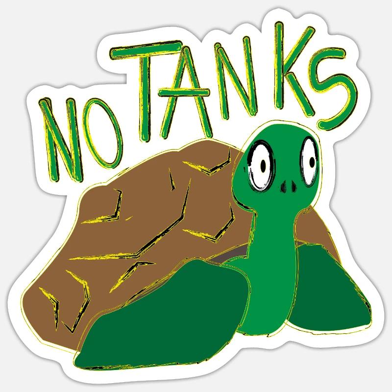 Pas de chars Sticker taille S (10 x 10 cm)