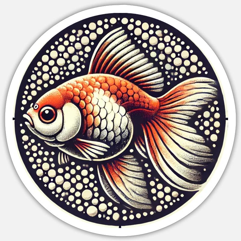 Goldfish Sticker size S (10 x 10 cm)