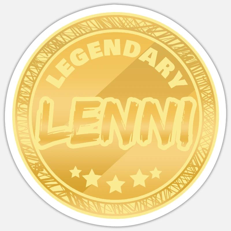 First name Lenni Sticker size S (10 x 10 cm)