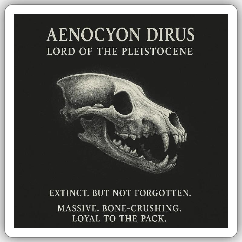 Direwolf - Aenocyon Dirus Sticker size S (10 x 10 cm)