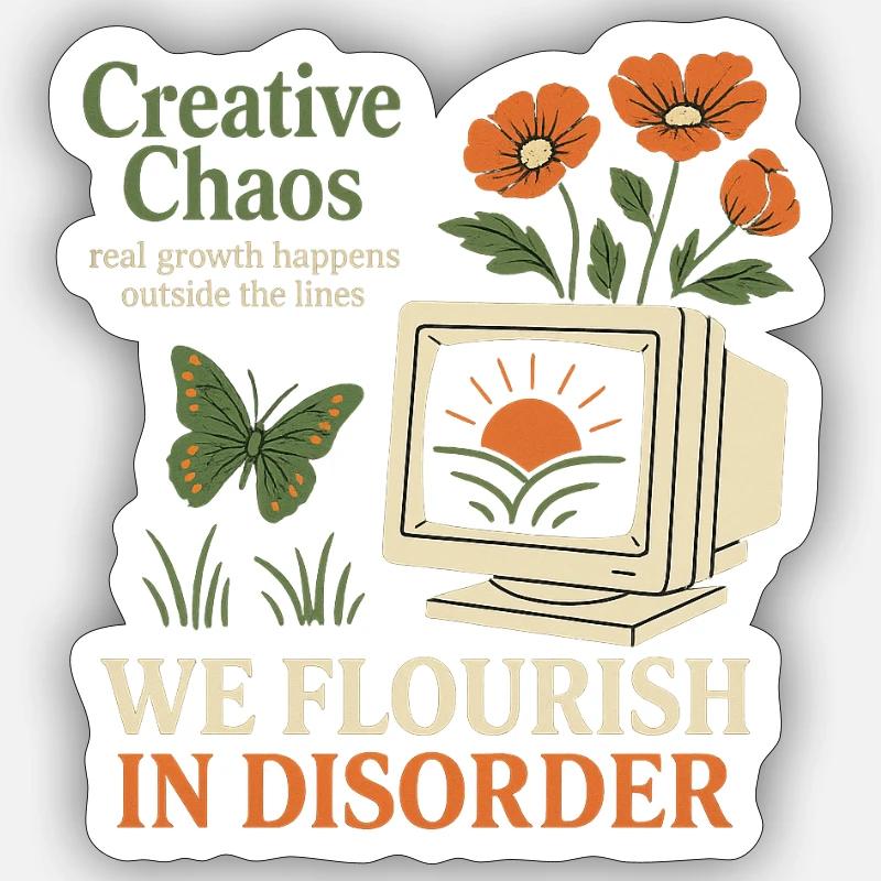 Creative Chaos Sticker size S (10 x 10 cm)