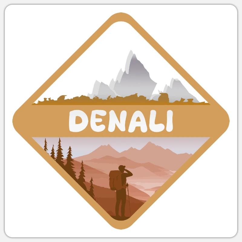 Gift for Denali - Sticker size S (10 x 10 cm) - white matte