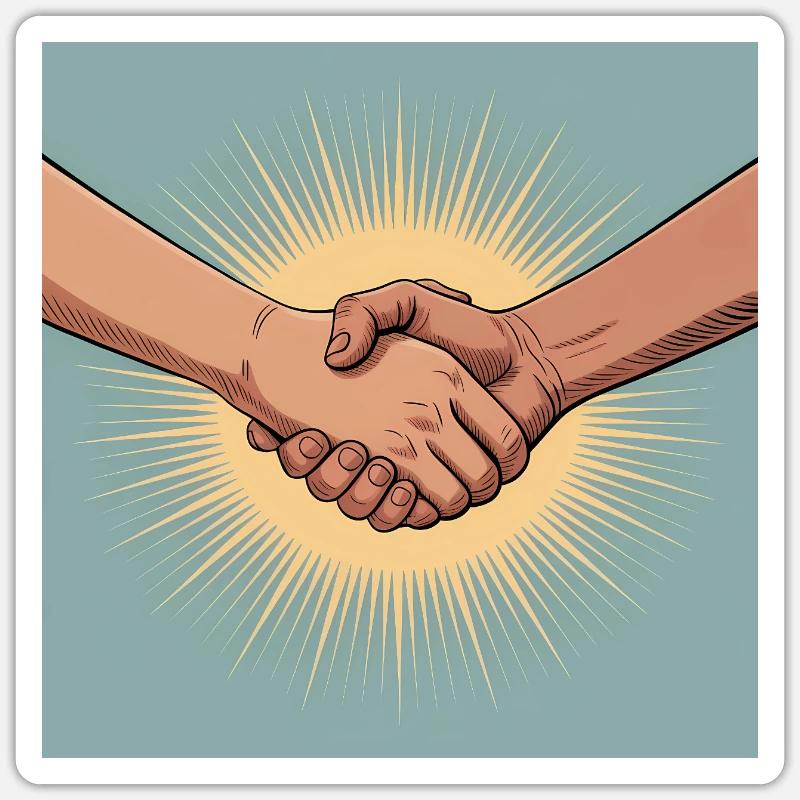 solidarité Sticker taille S (10 x 10 cm)