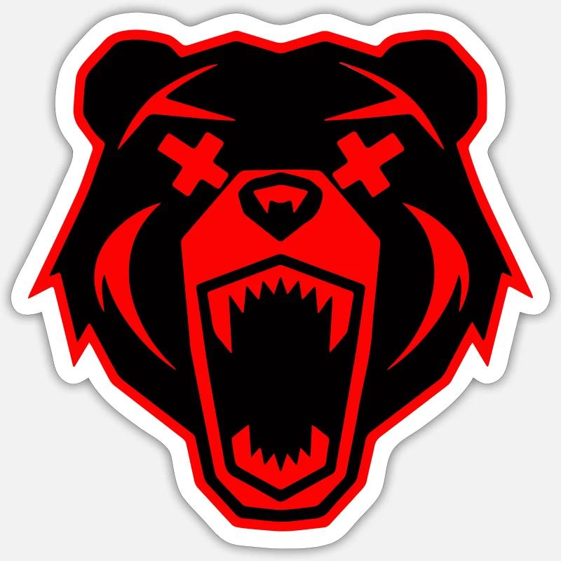 Bear - Sticker size S (10 x 10 cm) - white matte
