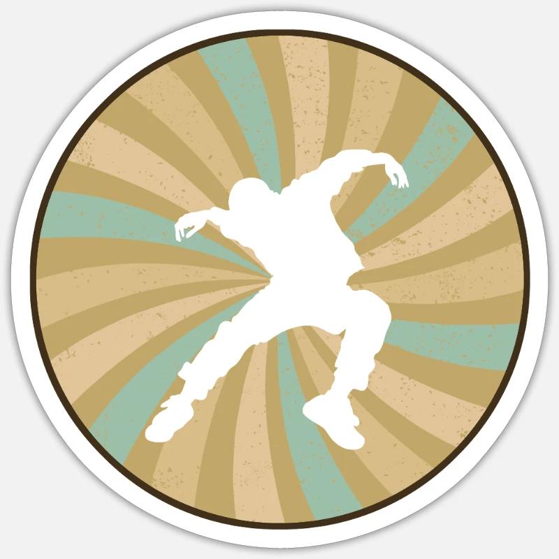 Breakdance Dance Choreography Sticker size S (10 x 10 cm)