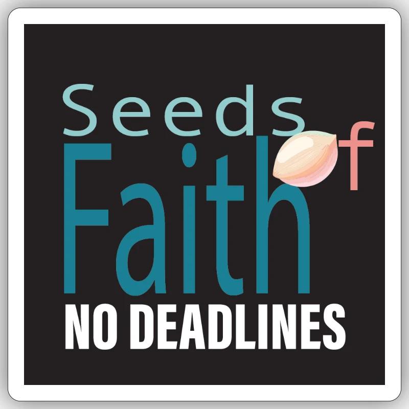 SEEDS OF FAITH - Sticker size S (10 x 10 cm) - white matte