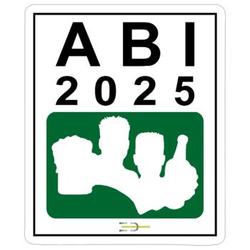 Bier Liga Logo ABI 2025 Grün - Sticker Größe S (10 x 10 cm) - Mattweiß - Vorne