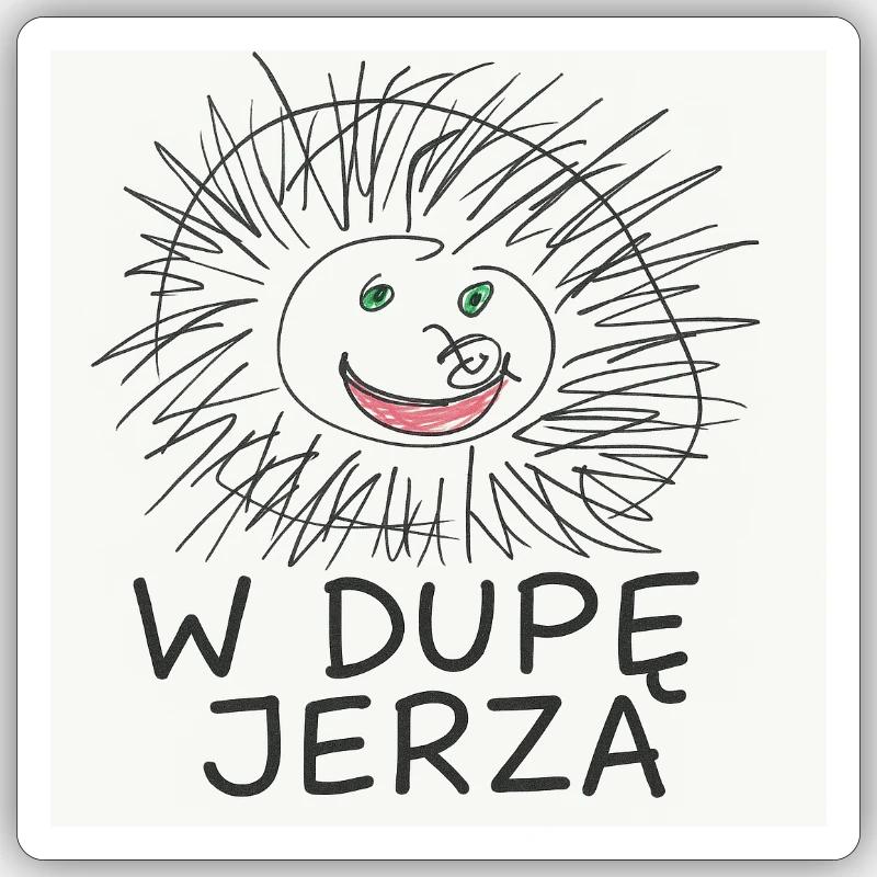 In Jerz' Arsch Sticker Größe S (10 x 10 cm)