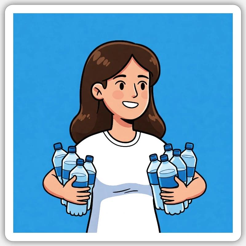 VU WaterSaleFemale Sticker size S (10 x 10 cm)
