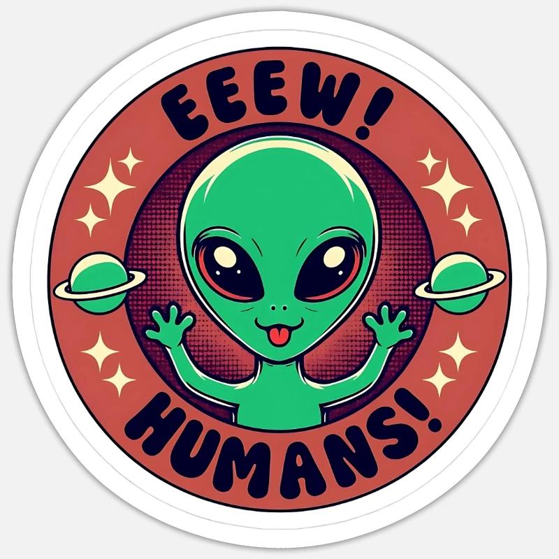 Ew Menschen Sticker Größe S (10 x 10 cm)