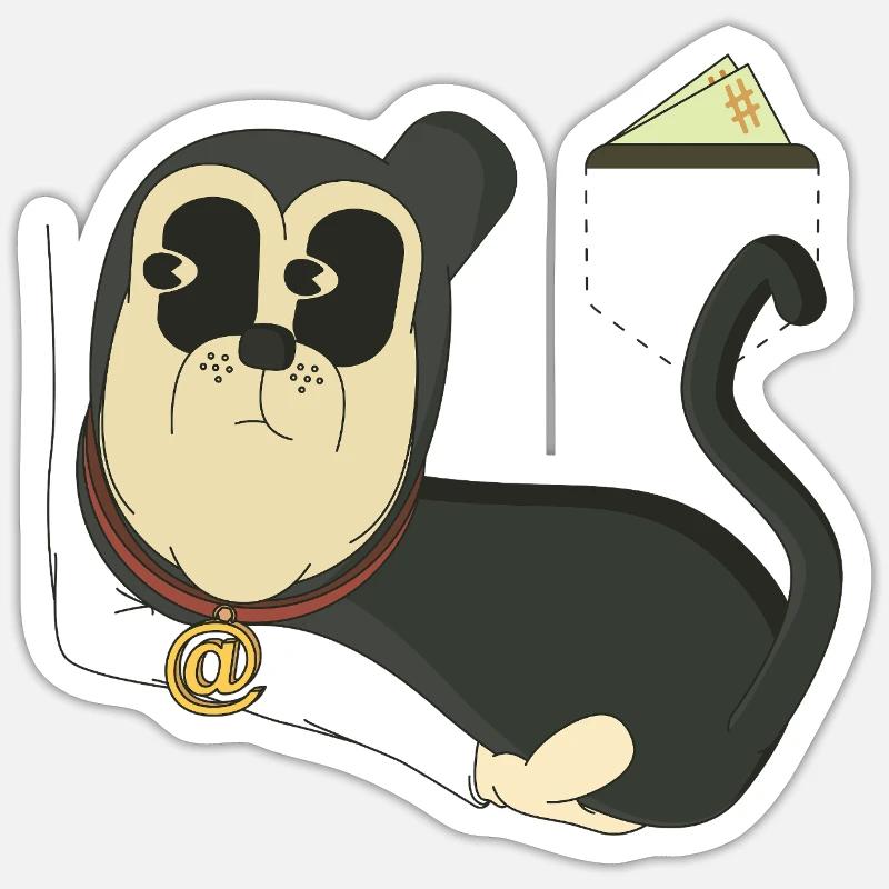 FAVEUR - Sticker taille S (10 x 10 cm) - blanc mat