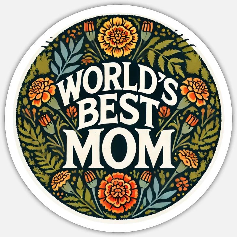 Die beste Mutter der Welt Sticker Größe S (10 x 10 cm)