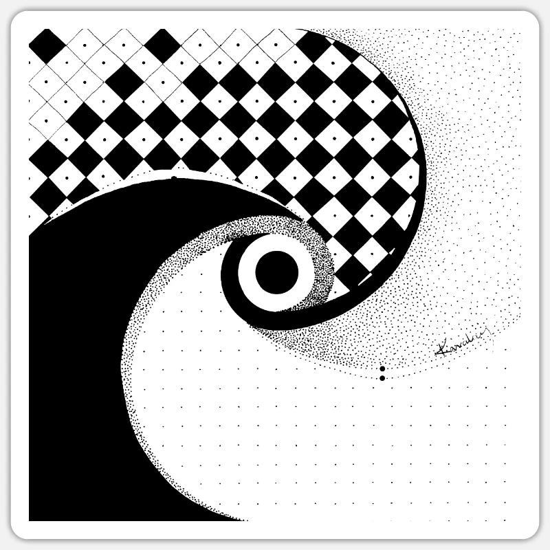 VORTEX 3 Sticker size S (10 x 10 cm)