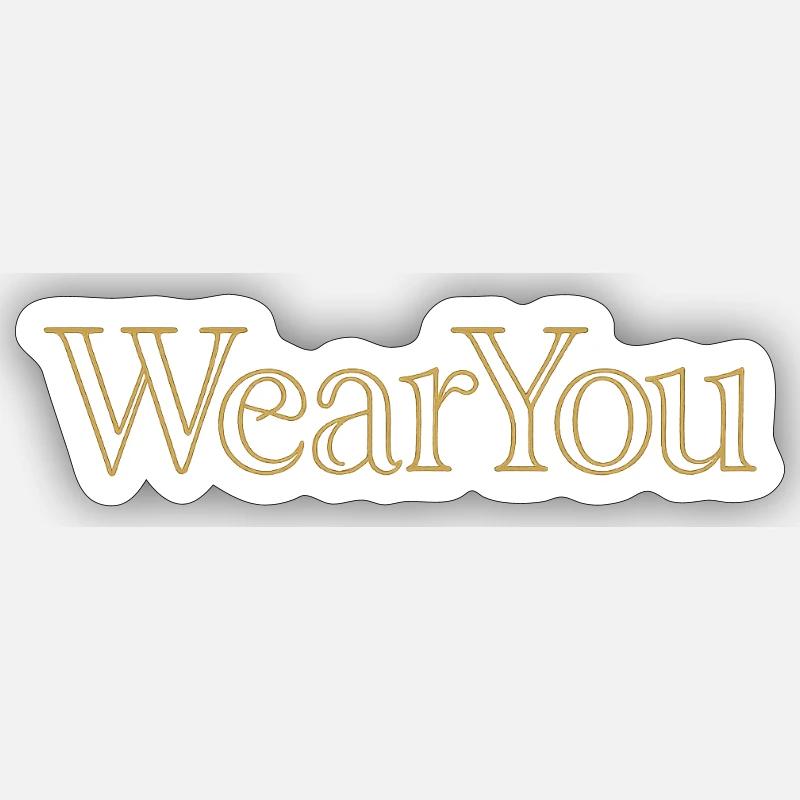 Logo de l’entreprise - Sticker taille S (10 x 10 cm) - blanc mat