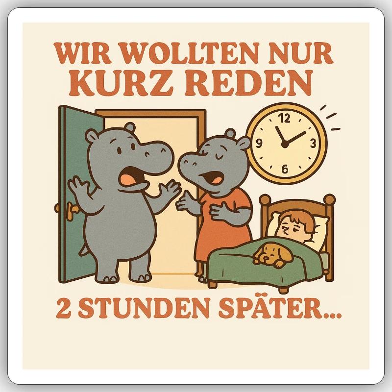 Typisch Eltern Sticker Größe S (10 x 10 cm)