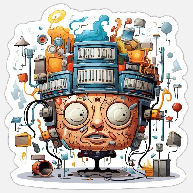 The Musical Mind Map - Sticker size S (10 x 10 cm) - white matte
