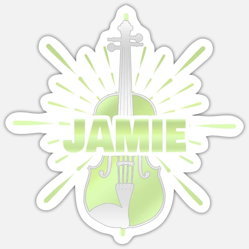 String instrument J Sticker size S (10 x 10 cm)