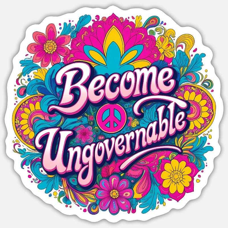 Devenir ingouvernable Sticker taille S (10 x 10 cm)