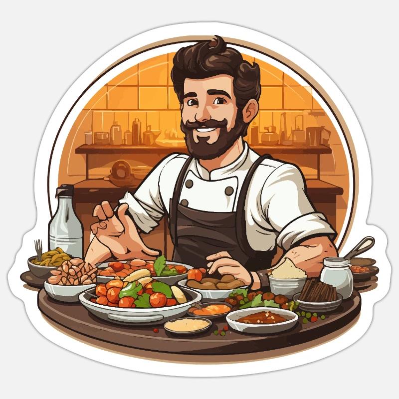 The Epicurean Masterclass - Sticker size S (10 x 10 cm) - white matte
