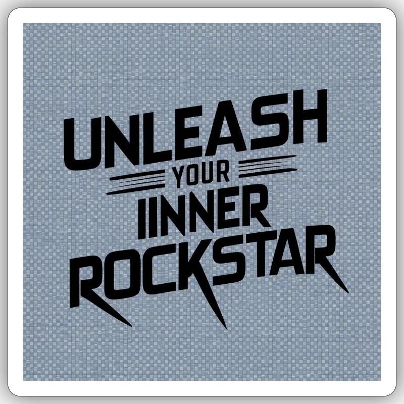 UNLEASH YOUR IINNER - Sticker Größe S (10 x 10 cm) - Mattweiß