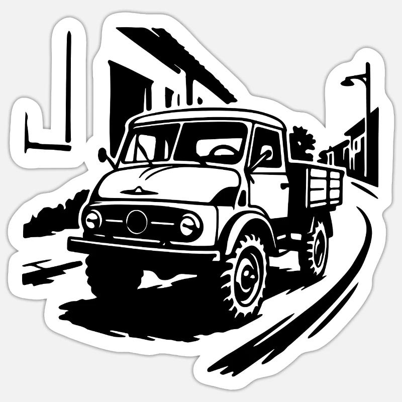 Polyvalent à l’ancienne - Sticker taille S (10 x 10 cm) - blanc mat