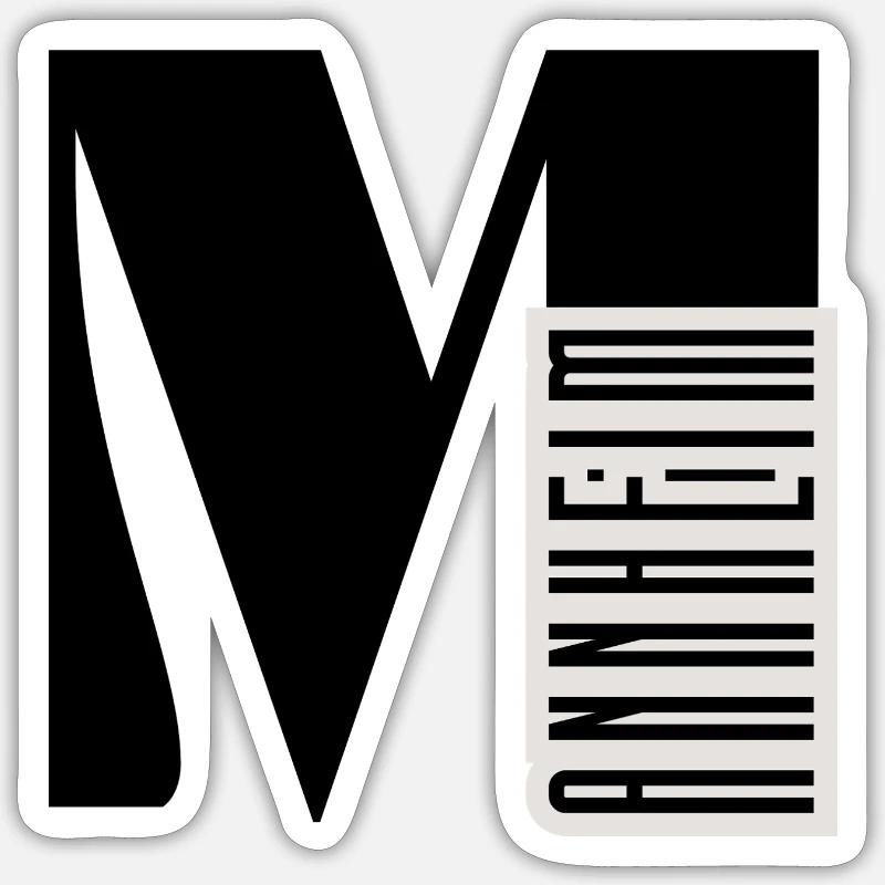 Mannheim - Sticker taille S (10 x 10 cm) - blanc mat