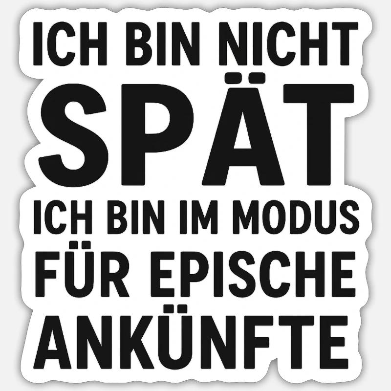Épopée - Sticker taille S (10 x 10 cm) - blanc mat