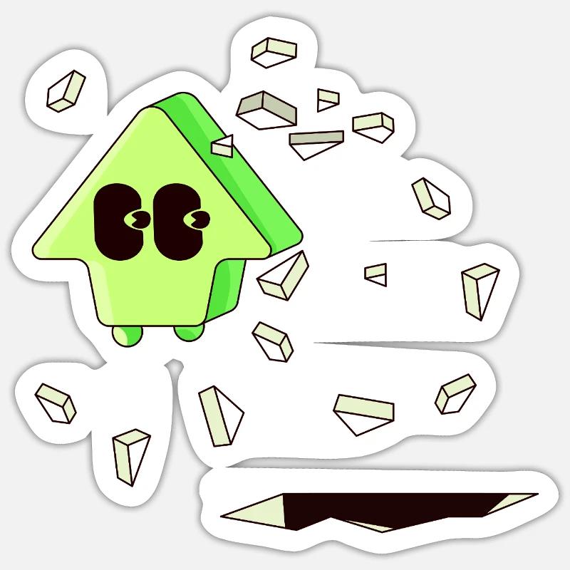 GOING UP Sticker size S (10 x 10 cm)