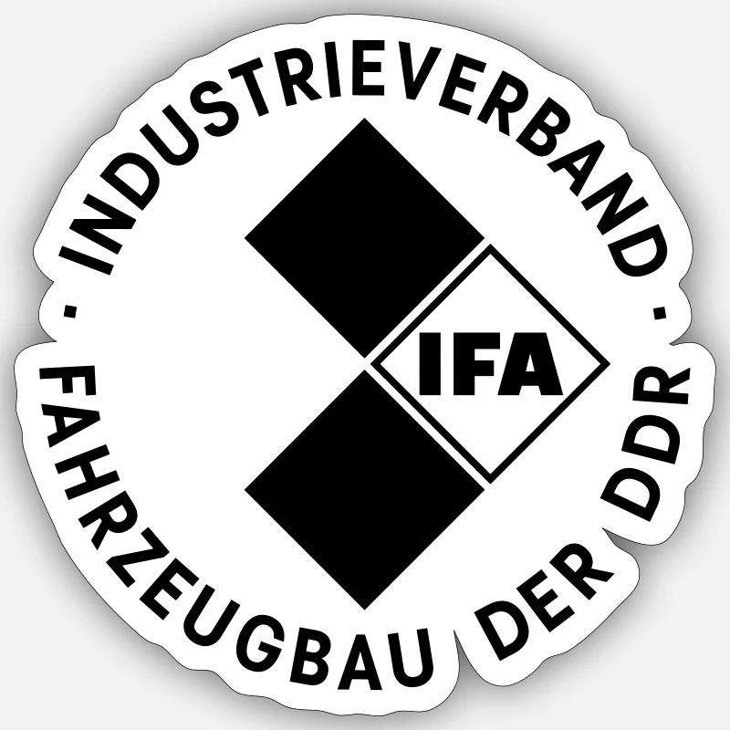 IFA Association industrielle de la construction automobile de la RDA Sticker taille S (10 x 10 cm)