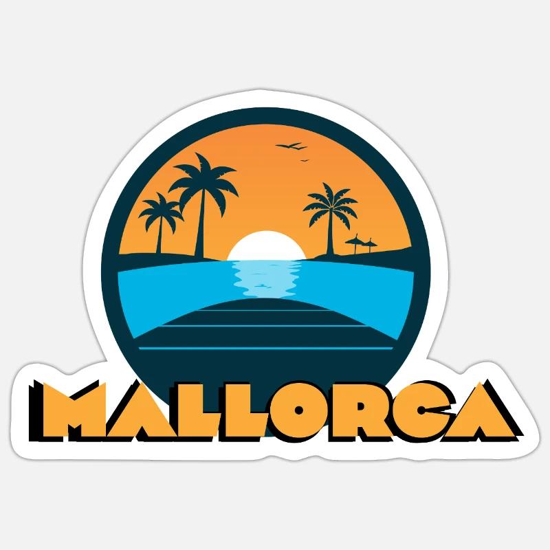 Mallorca Sunset Sticker size S (10 x 10 cm)