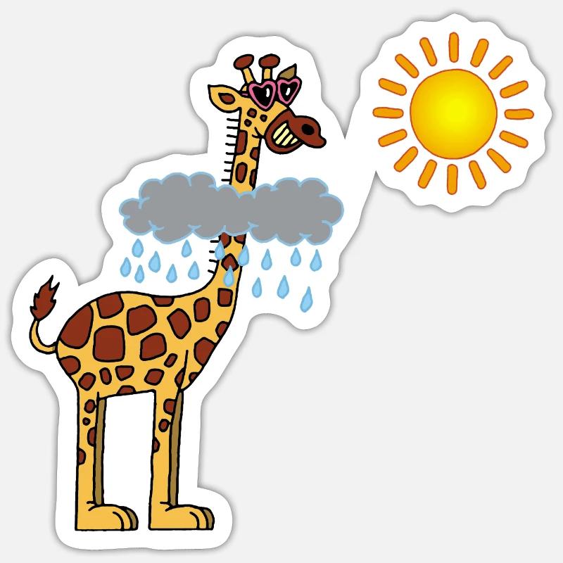 à la recherche du soleil - Sticker taille S (10 x 10 cm) - blanc mat