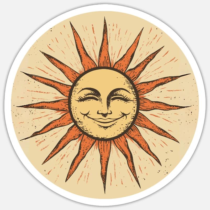 Sun Sticker size S (10 x 10 cm)