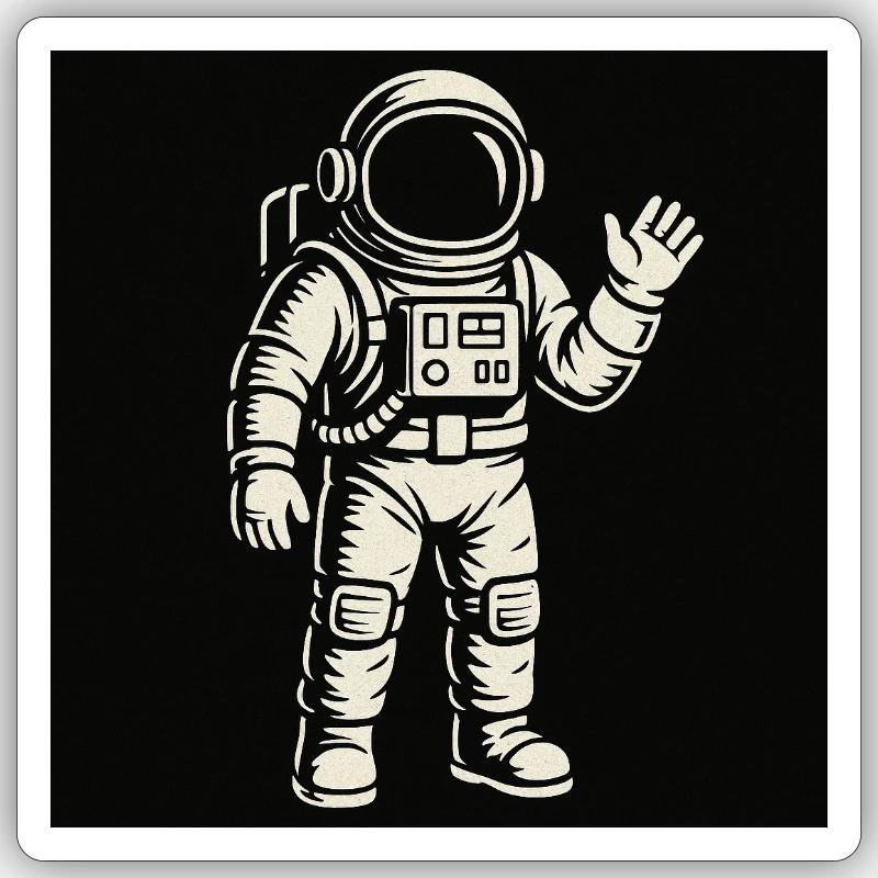 Space Buddy Sticker size S (10 x 10 cm)