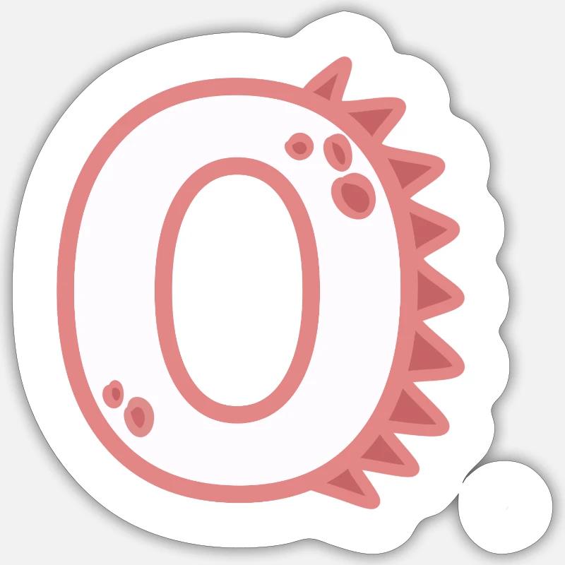 Numéro 0 - Sticker taille S (10 x 10 cm) - blanc mat